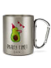 Mr. & Mrs. Panda Kaffeebecher Edelstahl Avocado Party Zeit mit S... in Silber