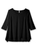 sheego 3/4-Arm-Shirt in schwarz