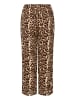 Kaffe Casual Hose KAdacia Loose fit in Naturel Leopard Print