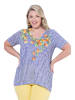 MIAMODA Shirt in quellenblau