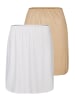 Nina von C. 2er Pack Halbrock Länge 50 cm in caramel-weiss