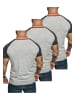 Amaci&Sons 3er-Pack T-Shirts 3. SALEM in (3x Grau/Anthrazit)