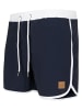 Urban Classics Badeshorts in navy/white