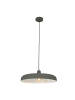 Licht-Erlebnisse Pendelleuchte Ø 50 x (T)170 cm in Grau Weiß