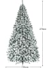 COSTWAY 270 cm Künstlicher Weihnachtsbaum mit Schnee in Grün