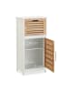 relaxdays Beistellschrank in Weiß - (B)40 x (H)83 x (T)30 cm