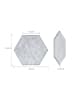 relaxdays 36 x Akustikplatten „Hexagon“ in Grau – 30 x 26 cm
