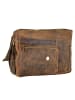 Greenburry Vintage Revolver Bag Umhängetasche Leder 40 cm in braun