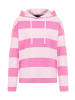 ELBSAND Hoodie  in Magenta Sky + Soft Rose STRIPE