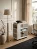 KADIMA DESIGN Regal WL5.694 60 x 75 x 35 cm Regalwagen mit Rollen Holz, in Weiß