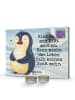 Mr. & Mrs. Panda Adventskalender Pinguin Diät Design mit Spruch in Weiß