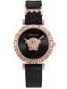Versace Schweizer Uhr Palazzo Empire Silberfarben in schwarz
