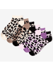 Occulto 6er Pack Leoparden Muster Sneaker Socken Kira in LeoMix2