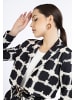 faina Damen Jacke in Schwarz Weiss