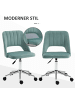 Vinsetto Bürostuhl-49B x 60T x 79-91H cm-Grün