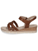 Caprice Sandalette in COGNAC NAPPA