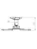 VCM  Beamer Projektor Deckenhalterung DHP7 in Silber