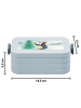Mr. & Mrs. Panda Snackbox Pinguin Weihnachtsbaum Design mit Spruch in Blau Pastell