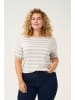 KAFFE curve Strickpullover KCregitta Loose fit in Feather gray/ chalk lurex