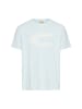 Camel Active T-Shirt mit reflektierenden Details in Himmelblau
