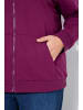 Ulla Popken Sweatjacke in beerenpink