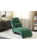 Beliani 2-tlg Chaiselongue SIMORRE in Grün/Schwarz/Silber symmetrisch