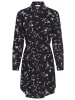 Tamaris Hemdblusenkleid in schwarz lila