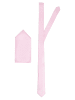 Finshley & Harding London Krawatte und Einstecktuch in rosa - 0001