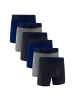 Under Armour Boxershort 6er Pack in Dunkelblau/Grau/Blau