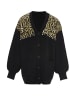 IMANE Damen Strickjacke in Schwarz