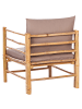 Beliani 3-tlg Sessel CERRETO in Braun/Beige/Grau