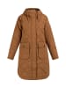 DreiMaster Damen Baumwollmantel Mit Leichter Wattierung in Kamel