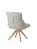 DUBI Möbel 2er-Set: Drehstuhl TALINA in Hellgrau - (B)49 x (H)84 x  (T)62 cm