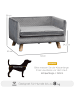 Pawhut Hundesofa Dunkelgrau 64B x 45T x 36H cm