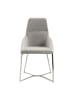 Angel Cerdá Stuhl 4008 in Grau/Stahl – (B)50 x (H)91 x (T)61 cm