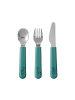 Mepal 3er Set Kinderbesteck Mio in turquoise