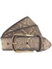 b.belt Sabia Gürtel Leder in vanille/gold metallic