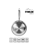 Stoneline PURE Edelstahl Pfanne 20 cm | mit Deckel in Silber