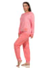 NORMANN Frottee Pyjama Bündchen Herz Tupfen Streifen - 59510 in Rosa