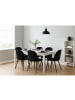 ebuy24 Essgruppe Venedig (7-teilig) Schwarz 95 x 276 cm