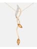 Diamant L'éternel Halskette mit Anhänger aus 375 Gelbgold mit Diamant mit Citrin