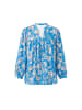 usha BLUE LABEL Women Blouse in Multicolor Sky Blue
