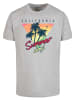 F4NT4STIC T-Shirt California Palmen Retro in grau meliert