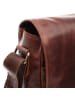 SID & VAIN Leder-Messenger Laptoptasche Laptoptasche SPENCER in braun