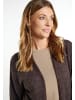 VIRITA Women Long Cardigan in Dunkelbraun