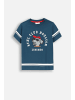 Coccodrillo T-Shirt mit kurzen Ärmeln in blau