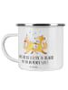 Mr. & Mrs. Panda Camping Emaille Tasse 30. Hochzeitstag Perlenho... in Weiß