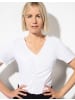 More & More Kurzarmshirt in white