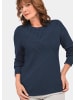GOLDNER Pullover Pflegeleichter Pullover in hochwertiger Rippenstruktur in marine