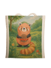 Mr. & Mrs. Panda Shopping Tasche Roter Panda Design ohne Spruch in Weiß